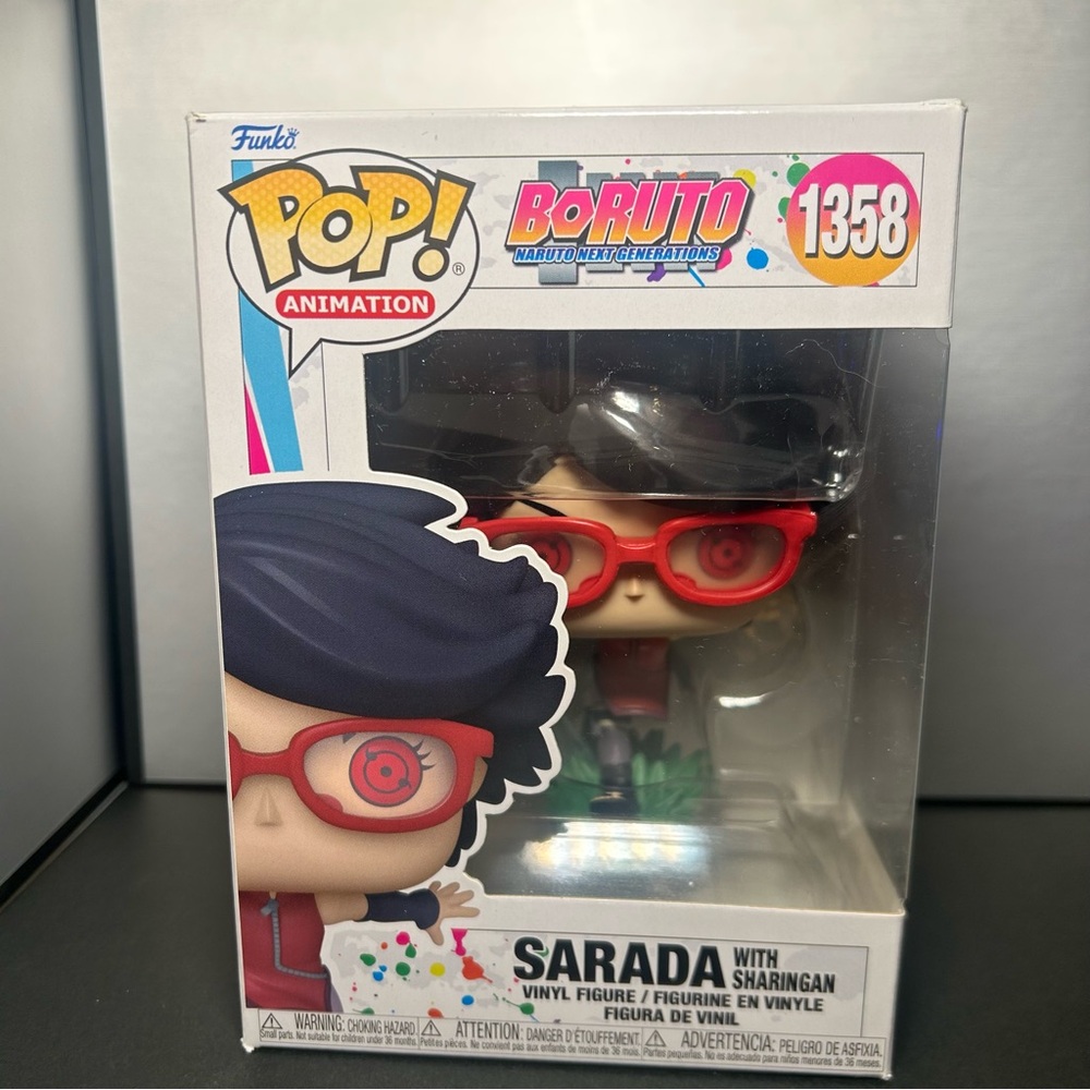 Funko Pop Animation Sarada with Red Glasses